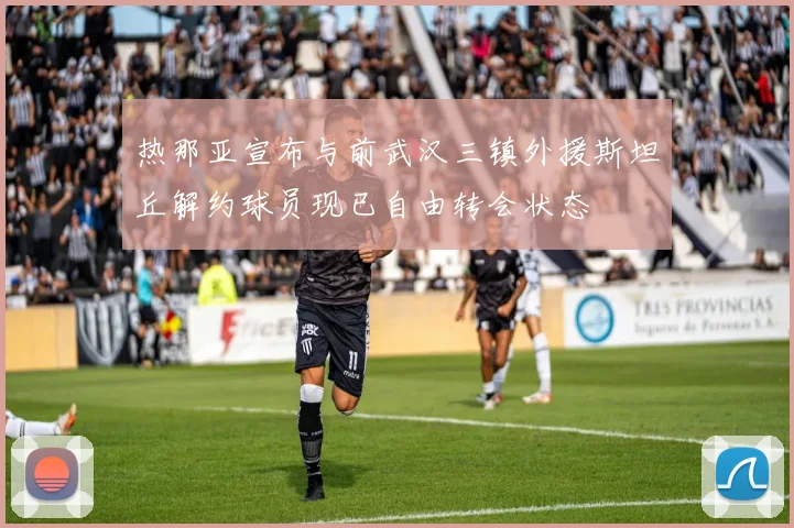 热那亚宣布与前武汉三镇外援斯坦丘解约球员现已自由转会状态